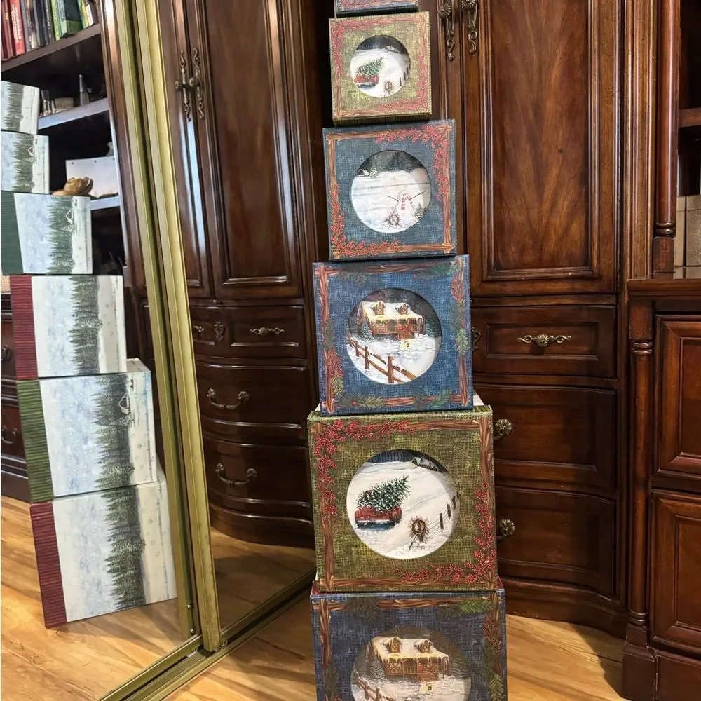 Decorative Holiday Storage Boxes